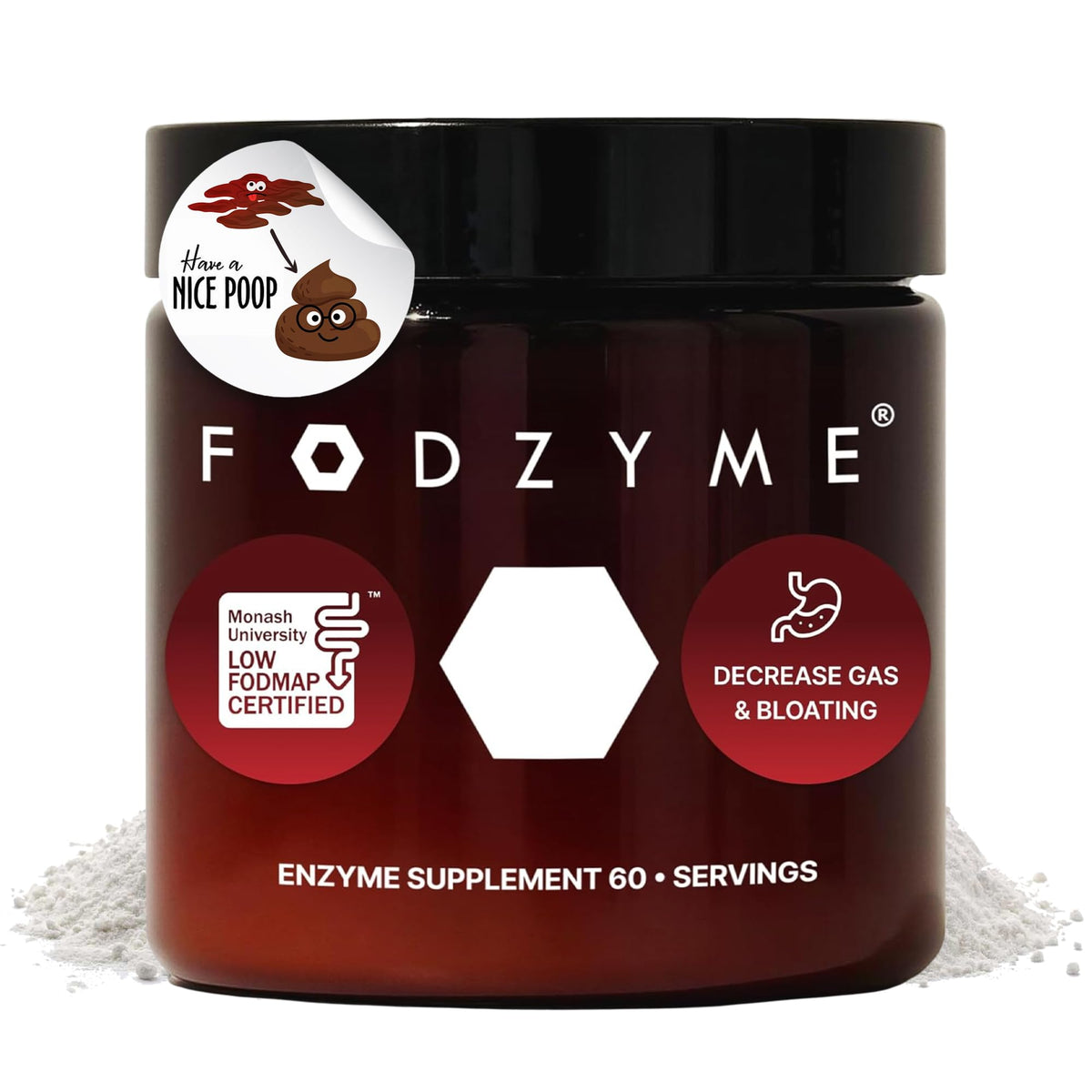 FODZYME envase frente mostrando diseño y dosis claros para uso doméstico