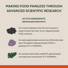 FODZYME single packet opened on plate showing instant food application benefit