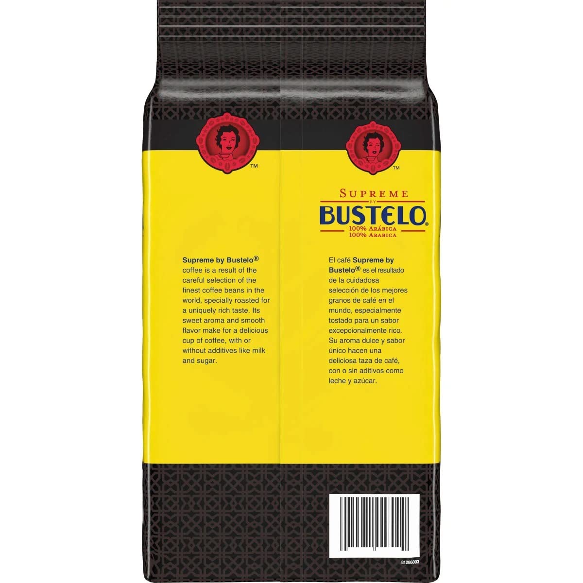Folgers Supreme Bustelo taza de espresso preparada con crema, ilustra cuerpo y sabor robusto
