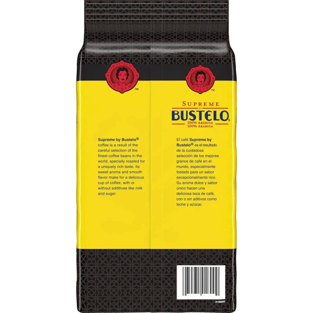 Folgers Supreme Bustelo taza de espresso preparada con crema, ilustra cuerpo y sabor robusto