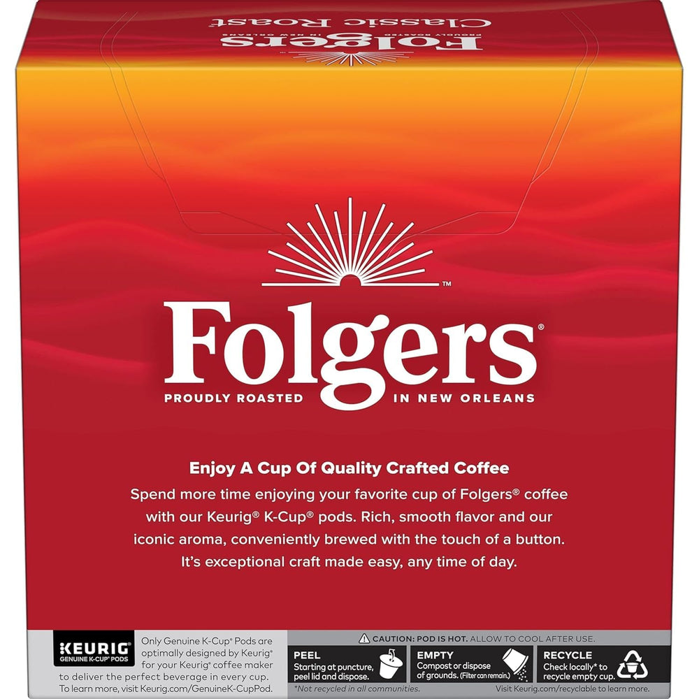 Folgers etiqueta y datos del producto destacando origen y garantía