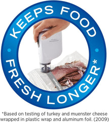 FoodSaver cierre doble reforzado primer plano mostrando sello hermético y seguridad