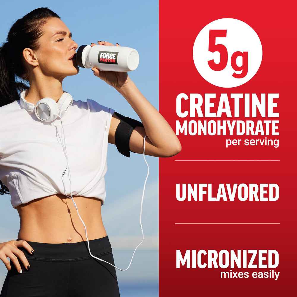 Force Factor etiqueta con ingredientes y datos de calidad visibles