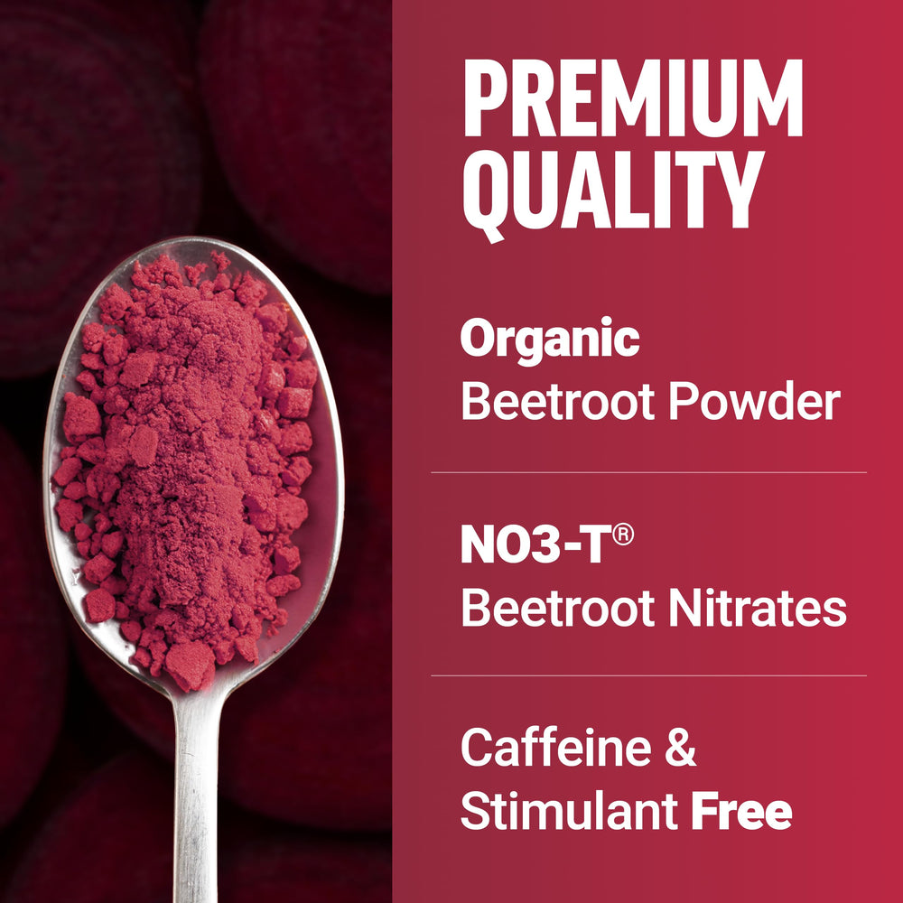 Cucharada con porción de Total Beets Force Factor lista para mezclar