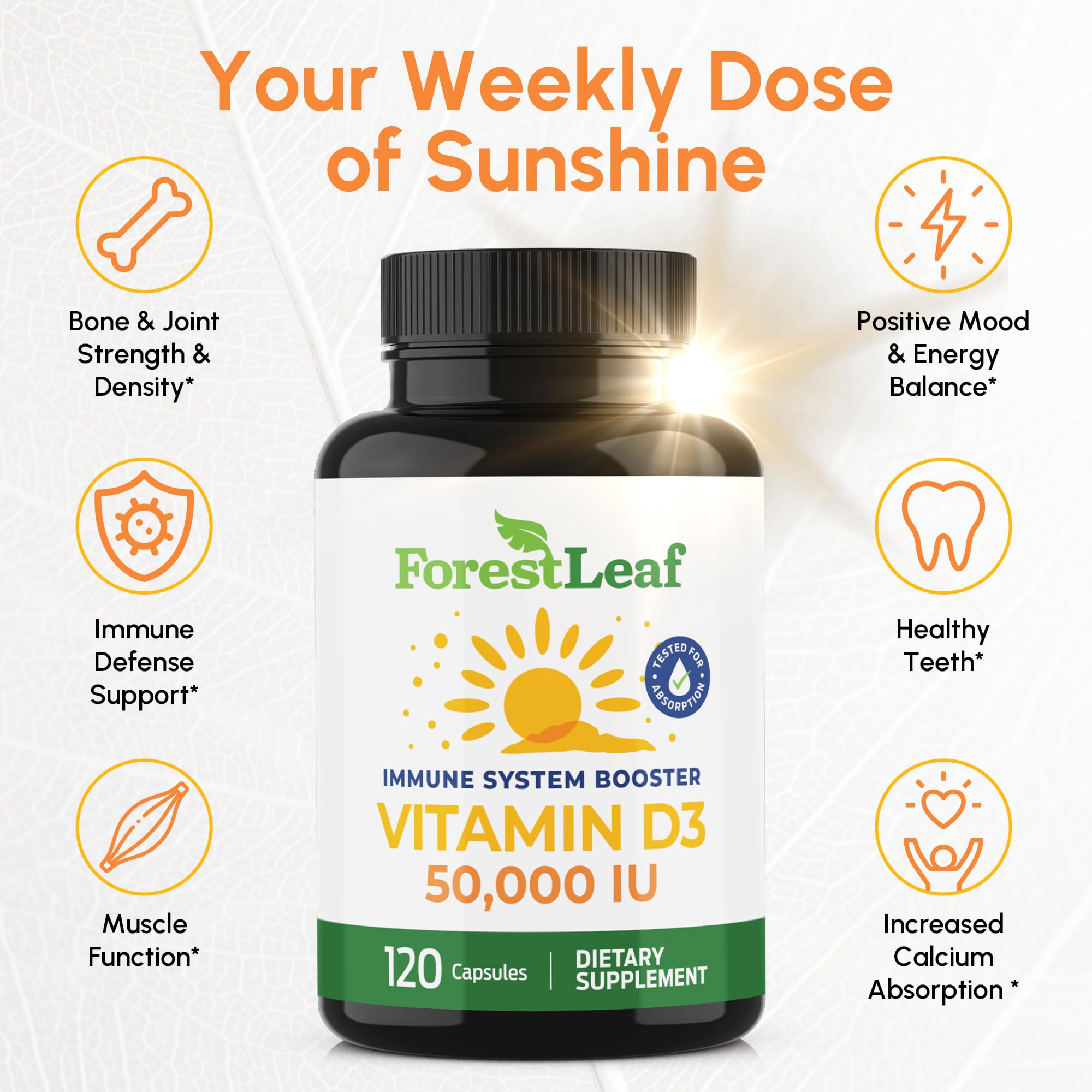 ForestLeaf cápsula en mano para comparar tamaño y comodidad de uso semanal