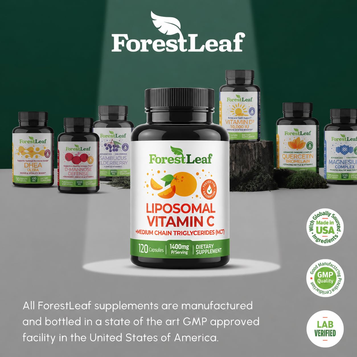 Escena de estilo de vida con desayuno y ForestLeaf cerca, beneficio integración en rutina diaria