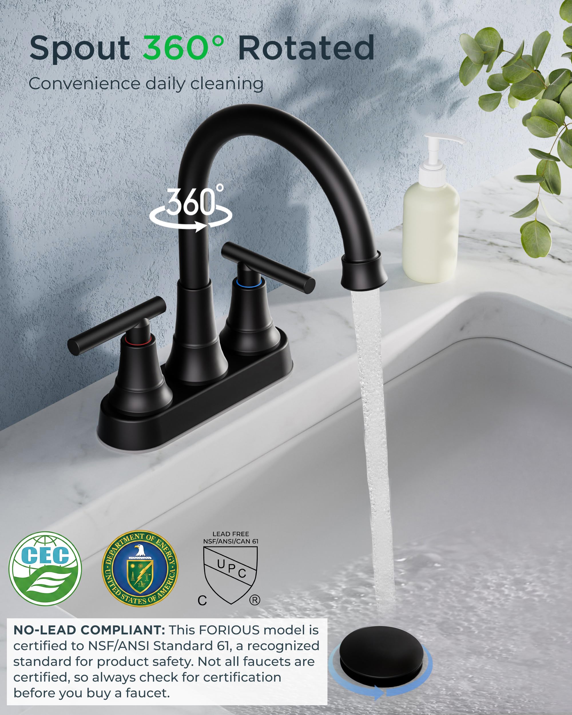 FORIOUS aerador desmontable que reduce salpicaduras y ahorra agua