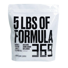 Formula 369 envase frontal mostrando 5 lb y raciones