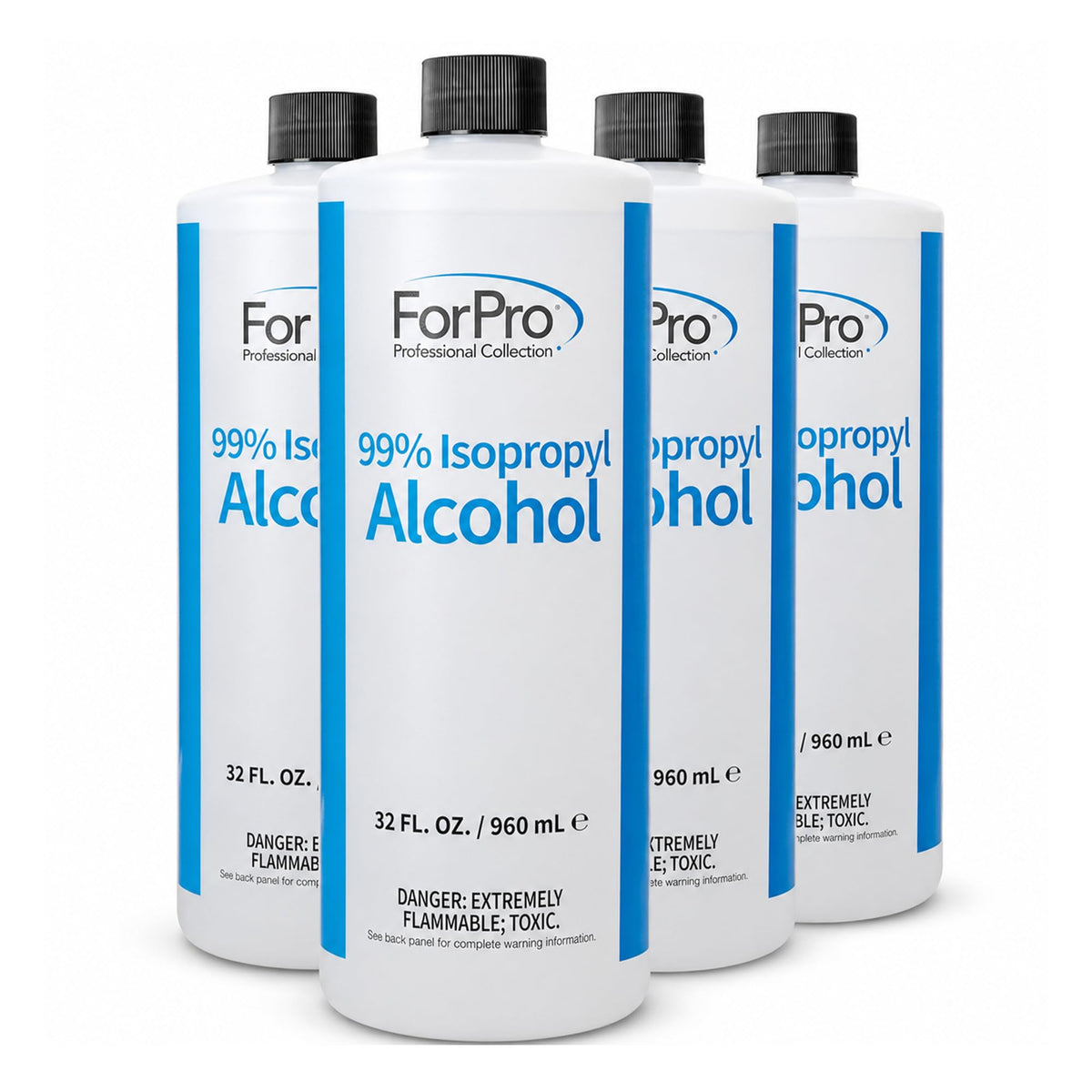ForPro pack frontal de 4 botellas 32 oz mostrando presentación y volumen