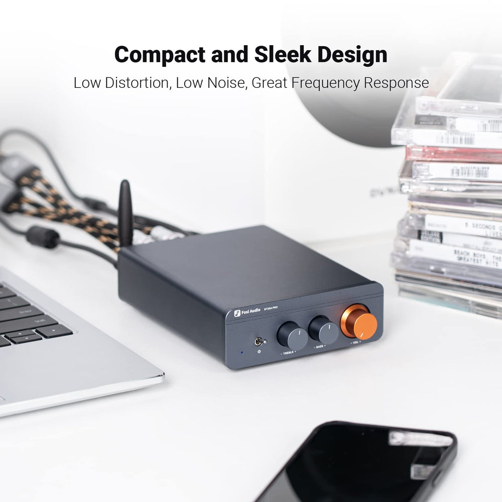 Fosi Audio BT20A Pro antena Bluetooth incluida para mejor alcance inalámbrico