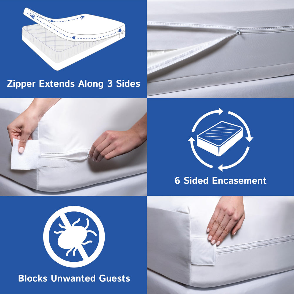 Four Seasons Essentials comparación de tamaño Twin XL para verificar ajuste de 9 a 16 pulgadas