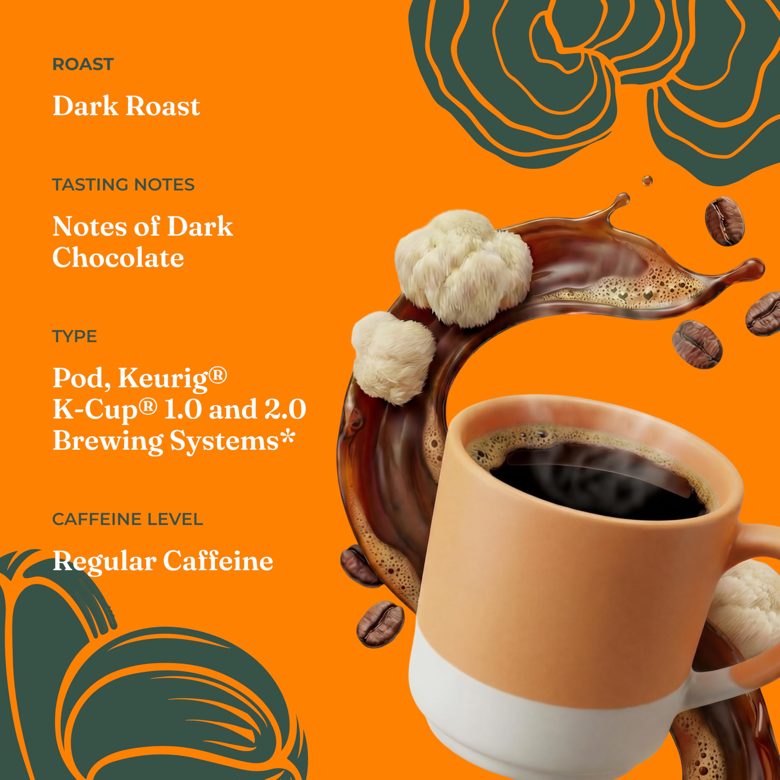 Four Sigmatic poured coffee in mug lifestyle scene boosting focus