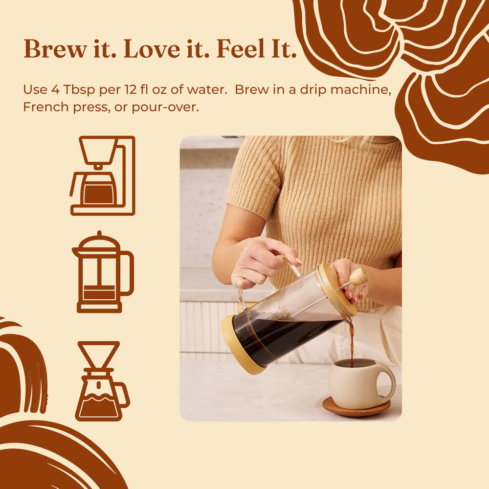 Four Sigmatic escena en cocina mostrando uso diario y conveniencia del producto