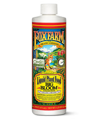 FoxFarm Big Bloom frente del envase mostrando etiqueta y tamaño útil