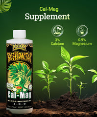 FoxFarm detalle de etiqueta con porcentajes de calcio y magnesio para confianza
