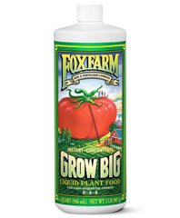 FoxFarm envase frontal del Grow Big mostrando etiqueta y formato cuarto