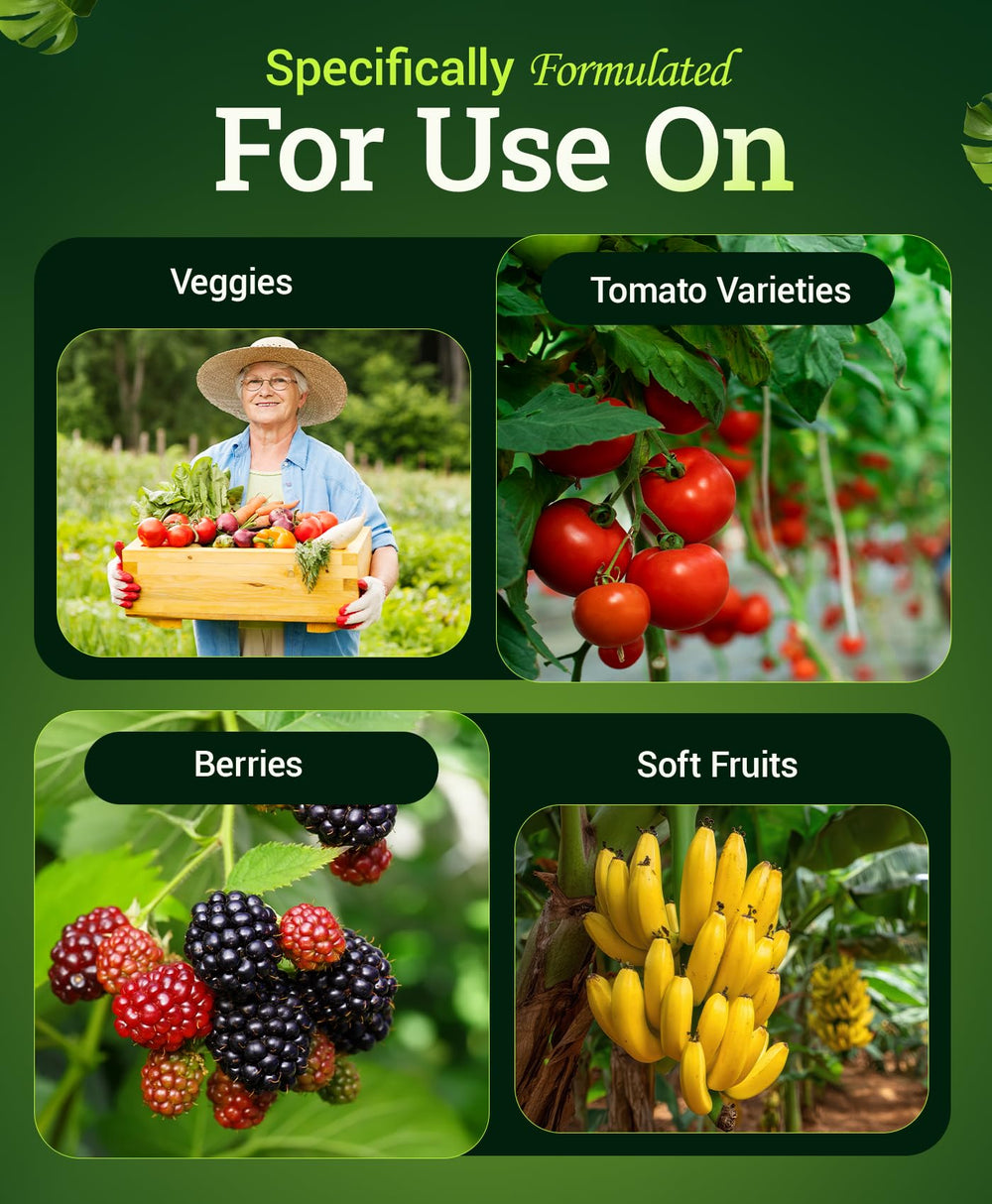 FoxFarm fertilizante aplicado en maceta mostrando plantas vigorosas