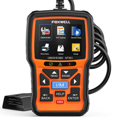 FOXWELL NT301 frontal con carcasa resistente y lectura rápida