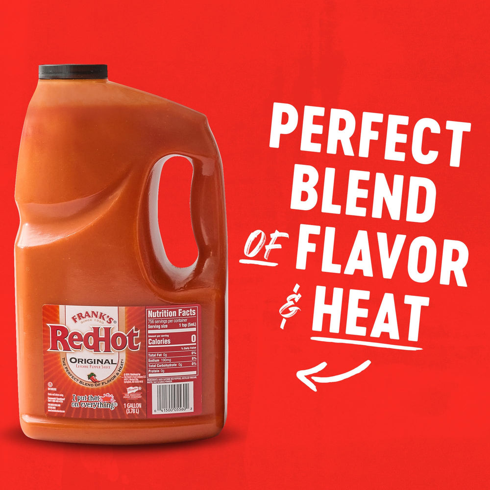 Frank's RedHot textura de la salsa resaltando color y consistencia