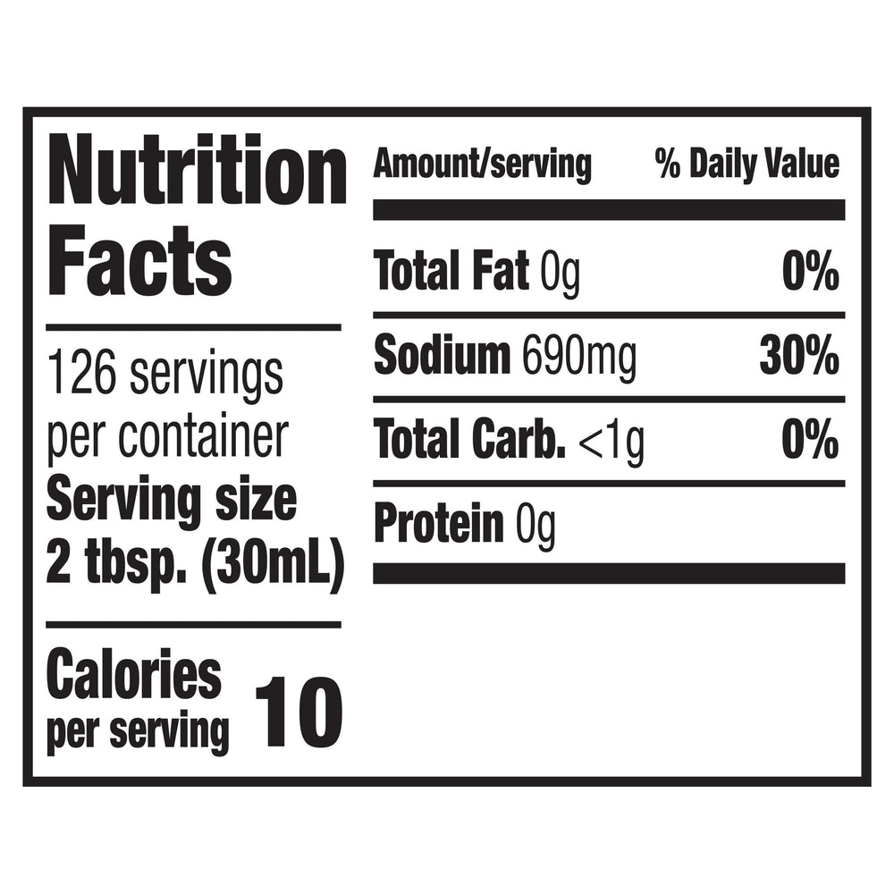 Frank's RedHot etiqueta con ingredientes y beneficios para control de calidad