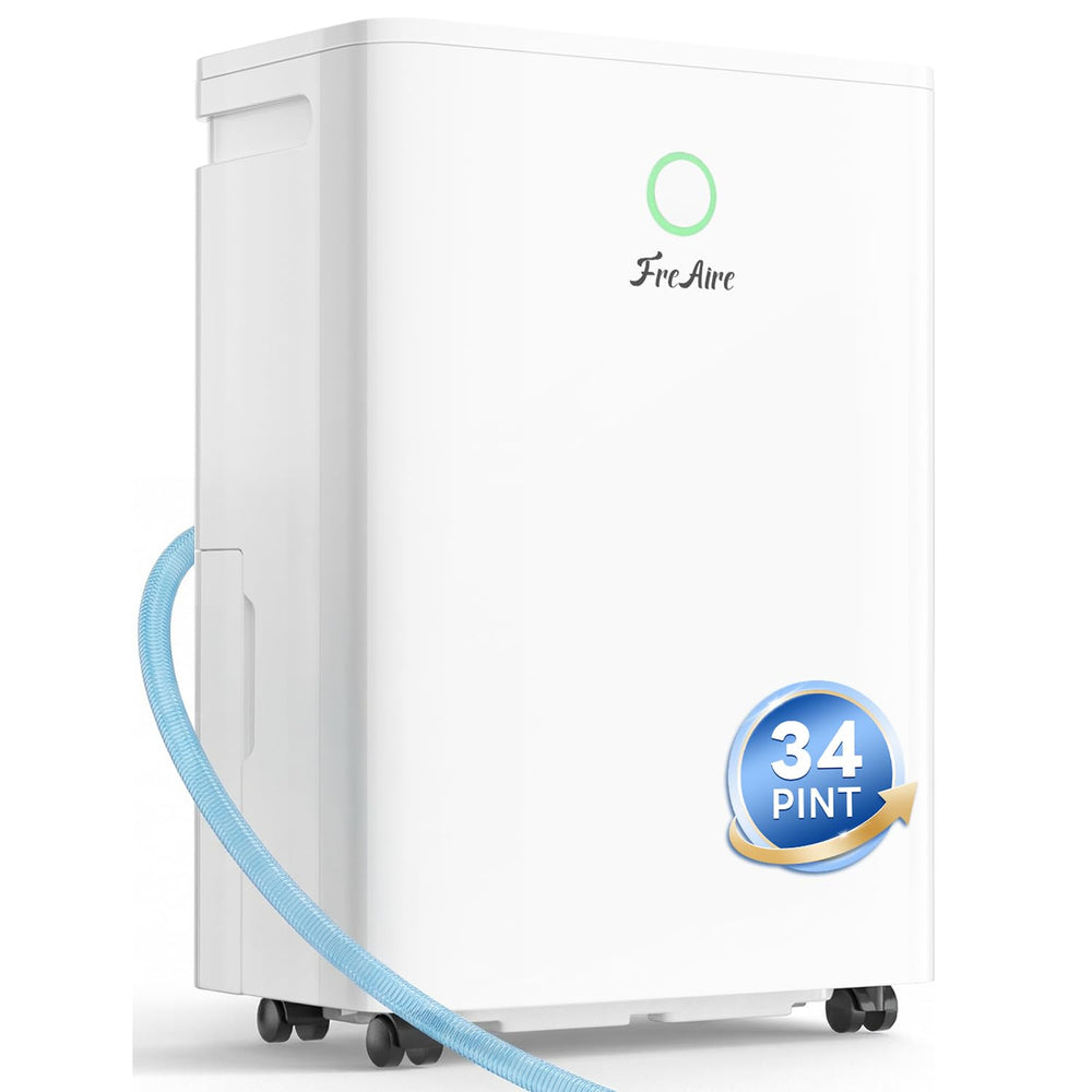 FreAire vista frontal con depósito 0,66 gal y control accesible, mejora el confort