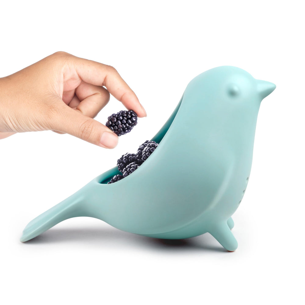 Fred & Friends Blue Bird lleno de bayas frescas listo para servir con estilo