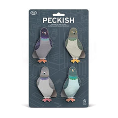 Fred & Friends clip Peckish frontal mostrando forma de paloma y color divertido para cocina