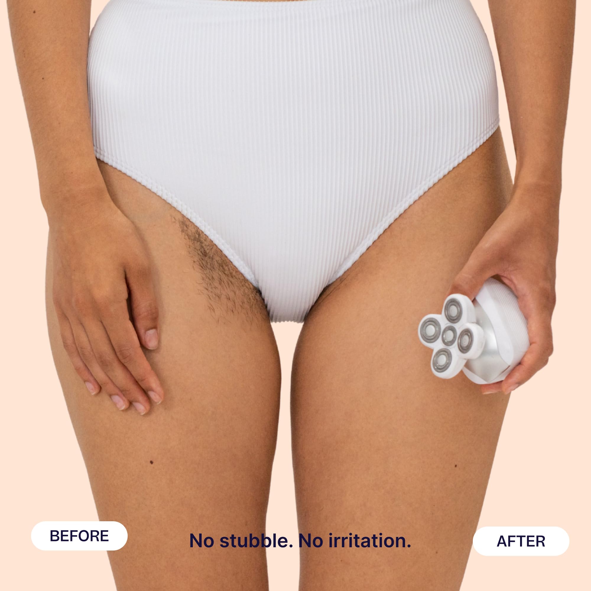 Freebird FlexSeries en uso en zona bikini para recortar con delicadeza