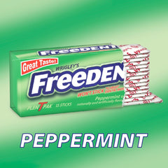 Freedent sticks individuales en mano, comodidad y porciones listas para llevar