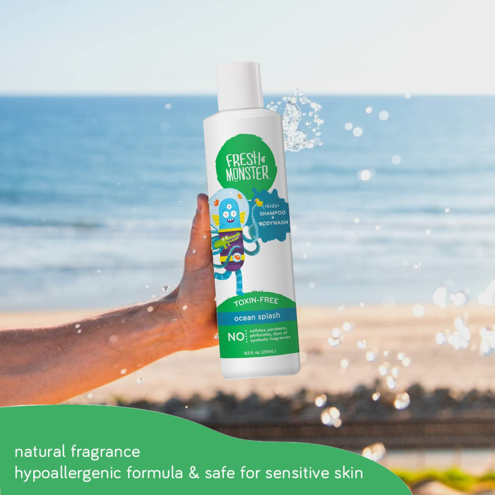 Fresh Monster ambientacif3n de baf1o que muestra fragancia fresca Ocean Splash