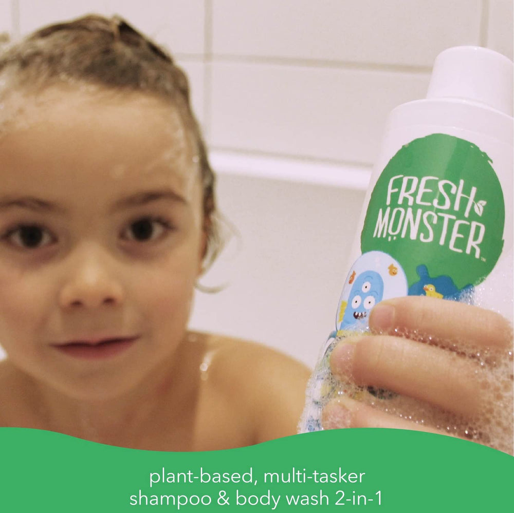 Fresh Monster botella con agarre ergonómico para manos infantiles