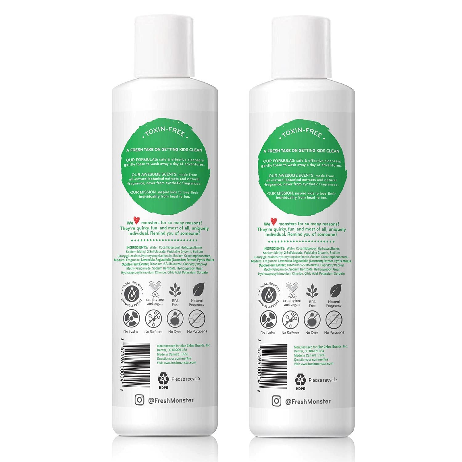 Fresh Monster textura del gel espumoso que limpia suavemente