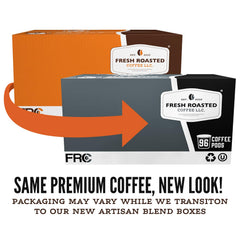 Fresh Roasted Coffee primer plano de cápsula que revela textura y sello conservante