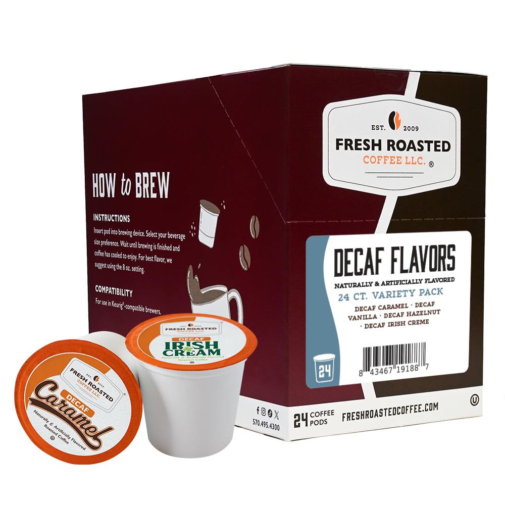 Fresh Roasted Coffee cápsula insertada en Keurig para preparación rápida