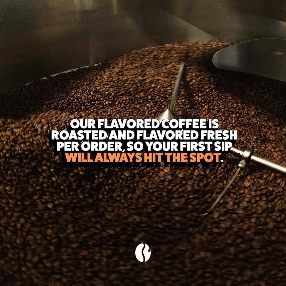 Fresh Roasted Coffee cápsula junto a una moneda para comparar tamaño y compatibilidad