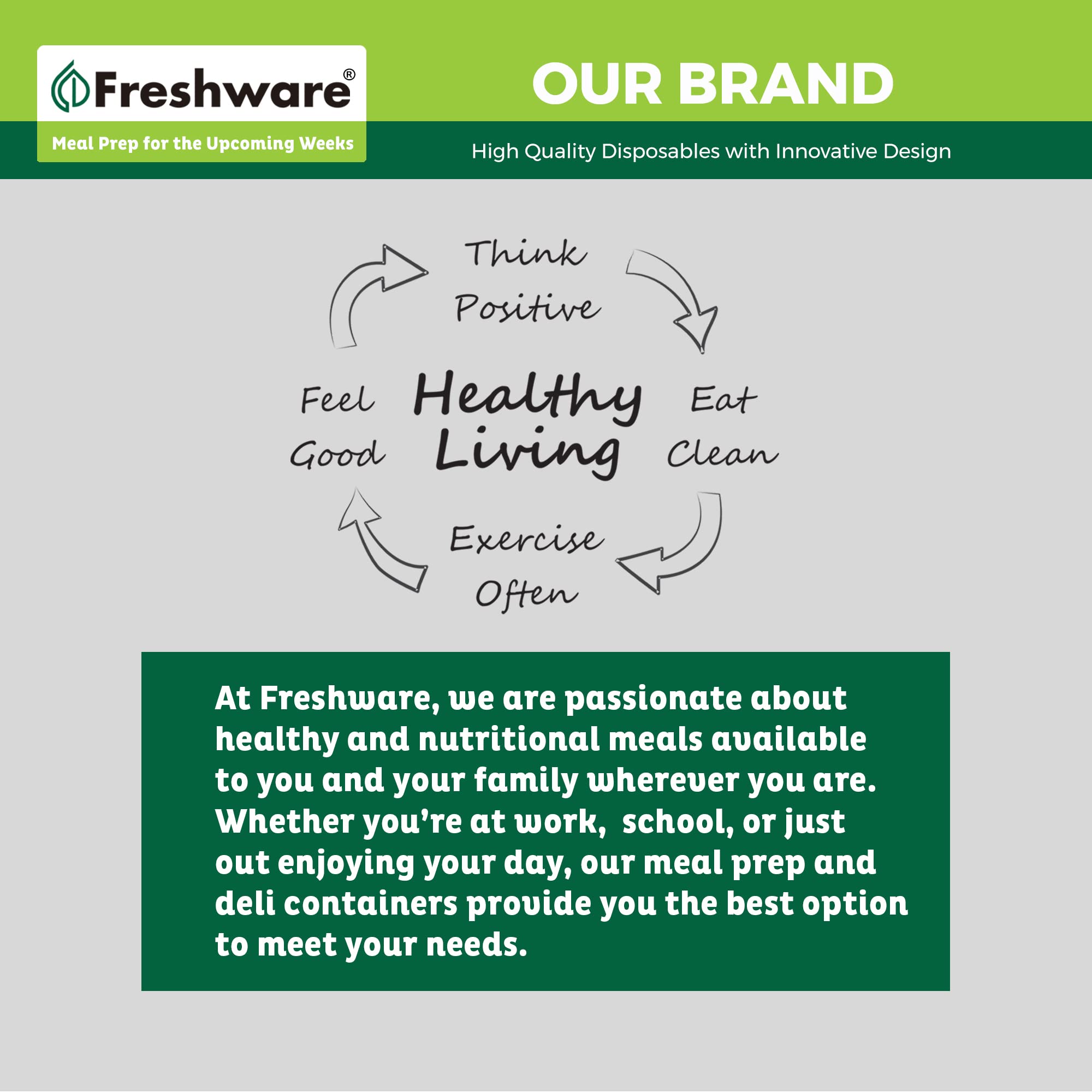 Freshware en picnic transportando comidas sin derrames