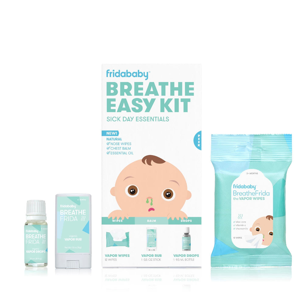 Frida kit frontal mostrando los tres productos para alivio rápido