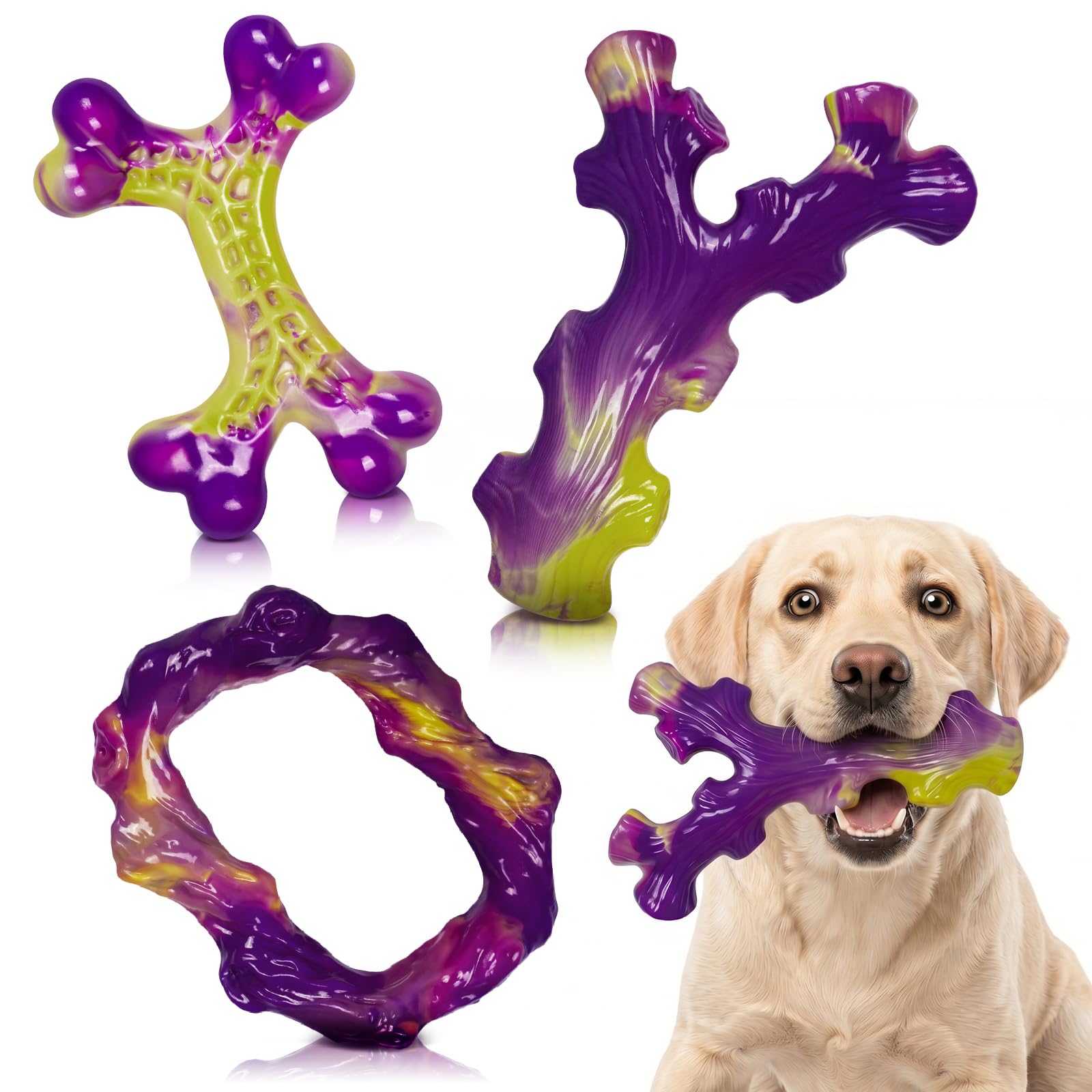 Frienhund hueso pack frente muestra las tres piezas duraderas
