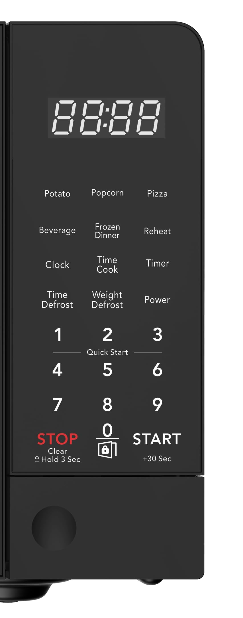 Frigidaire botones de un toque mostrando menús preprogramados para cocinar rápido