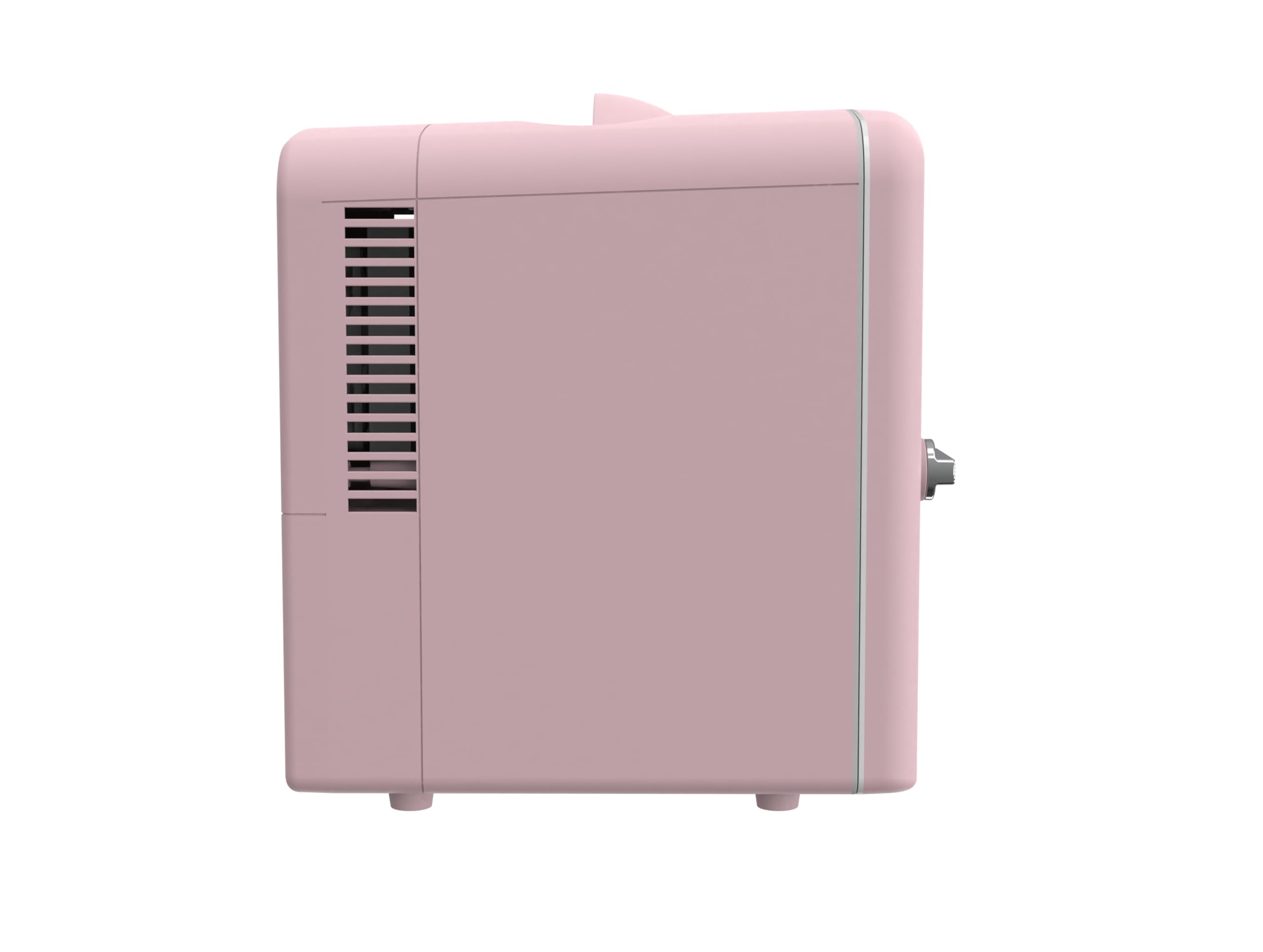 Frigidaire junto a latas para comparar tamaño y capacidad de 4 litros