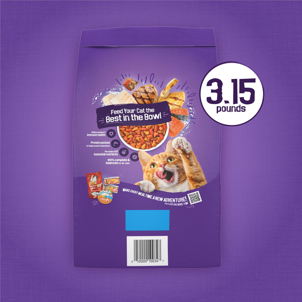 Friskies dry food served in a bowl ready for mealtime benefit