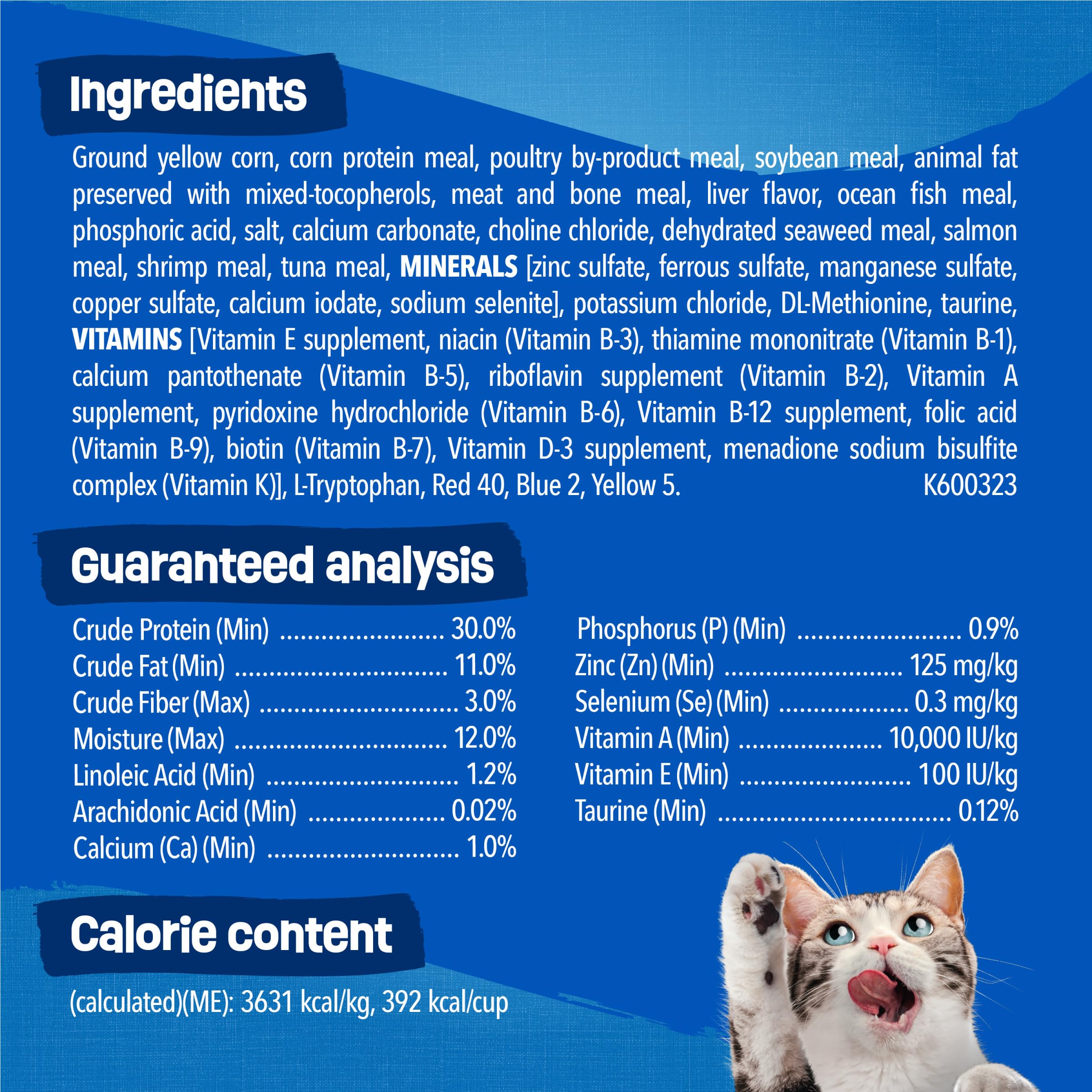 Friskies comparación de tamaño de croqueta para control de porciones
