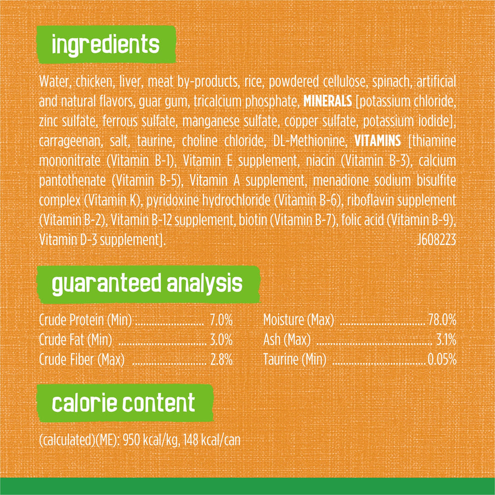 Friskies etiqueta nutrición legible que ayuda a decidir con confianza