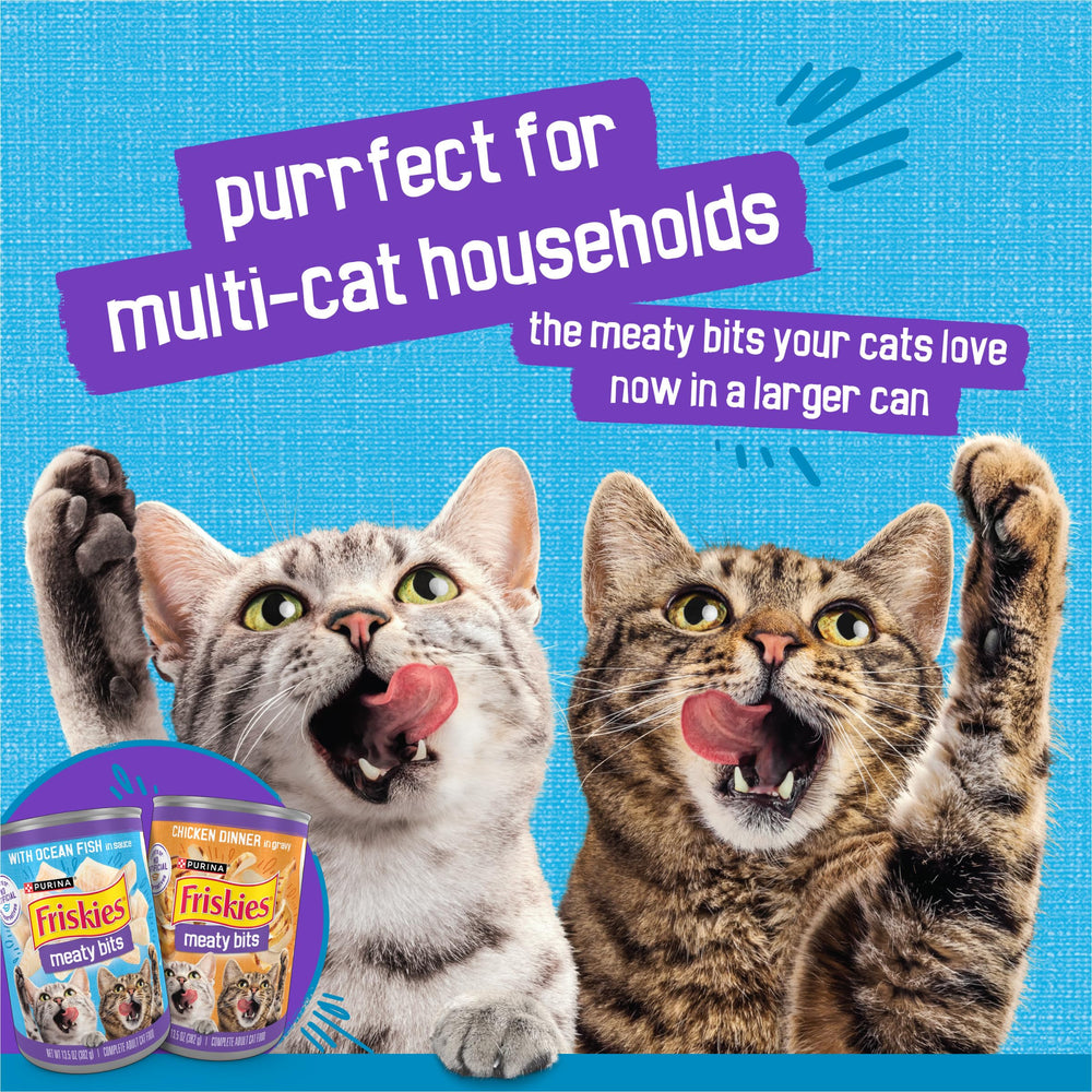 Friskies gato comiendo que ilustra aceptación y disfrute del alimento