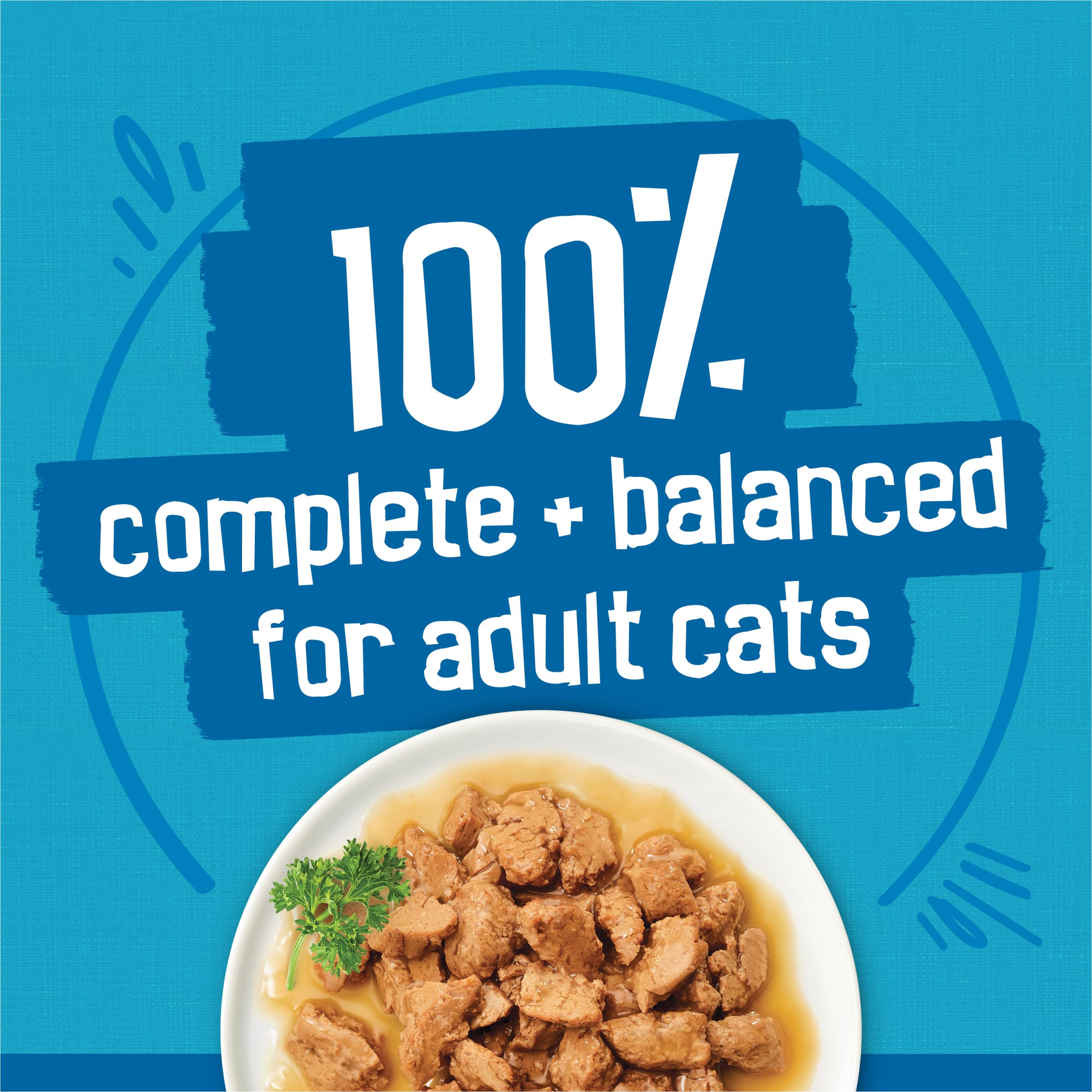 Friskies primer plano de hebras Fish-A-Licious con salsa tentadora