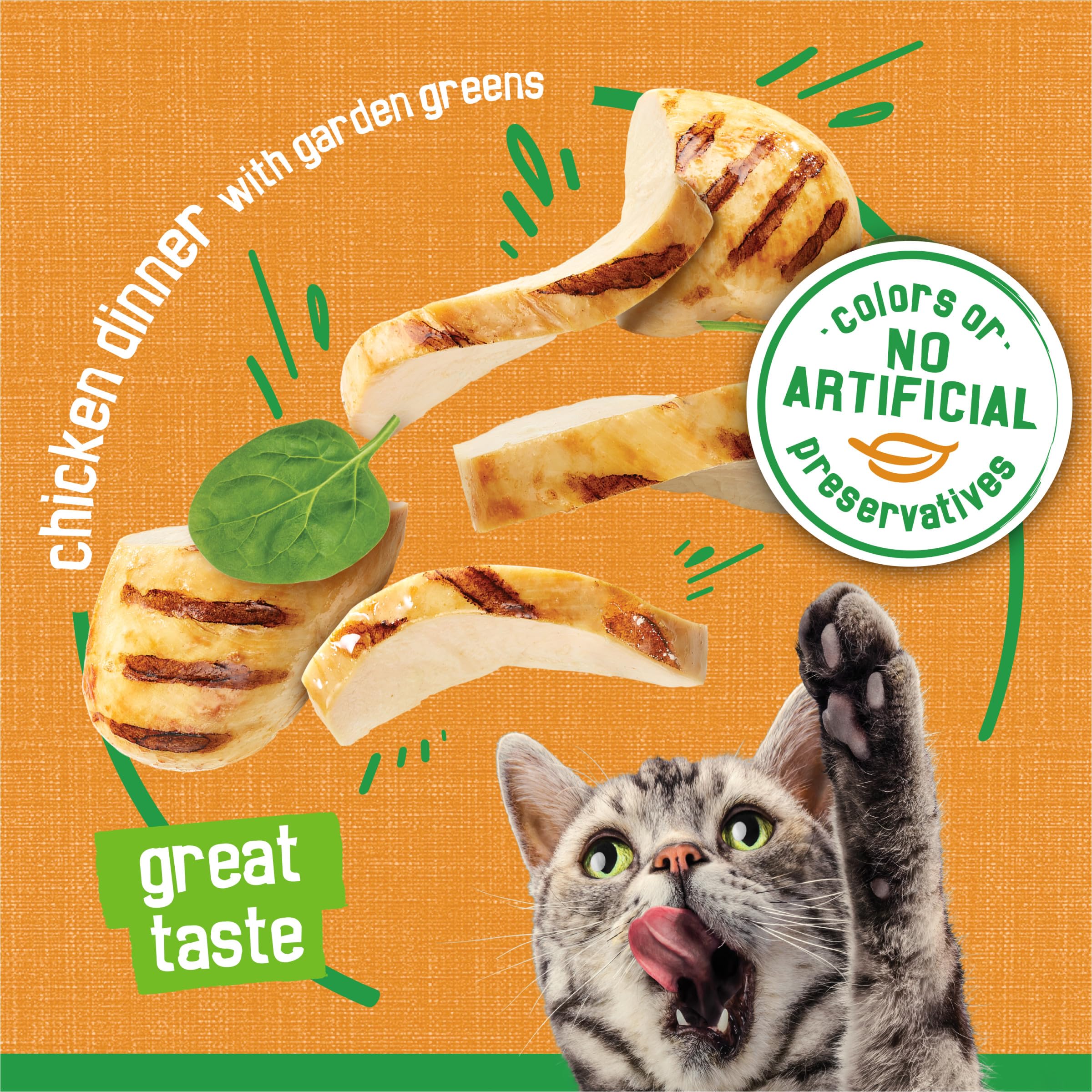 Friskies lata abierta con porción lista para servir y aroma visible