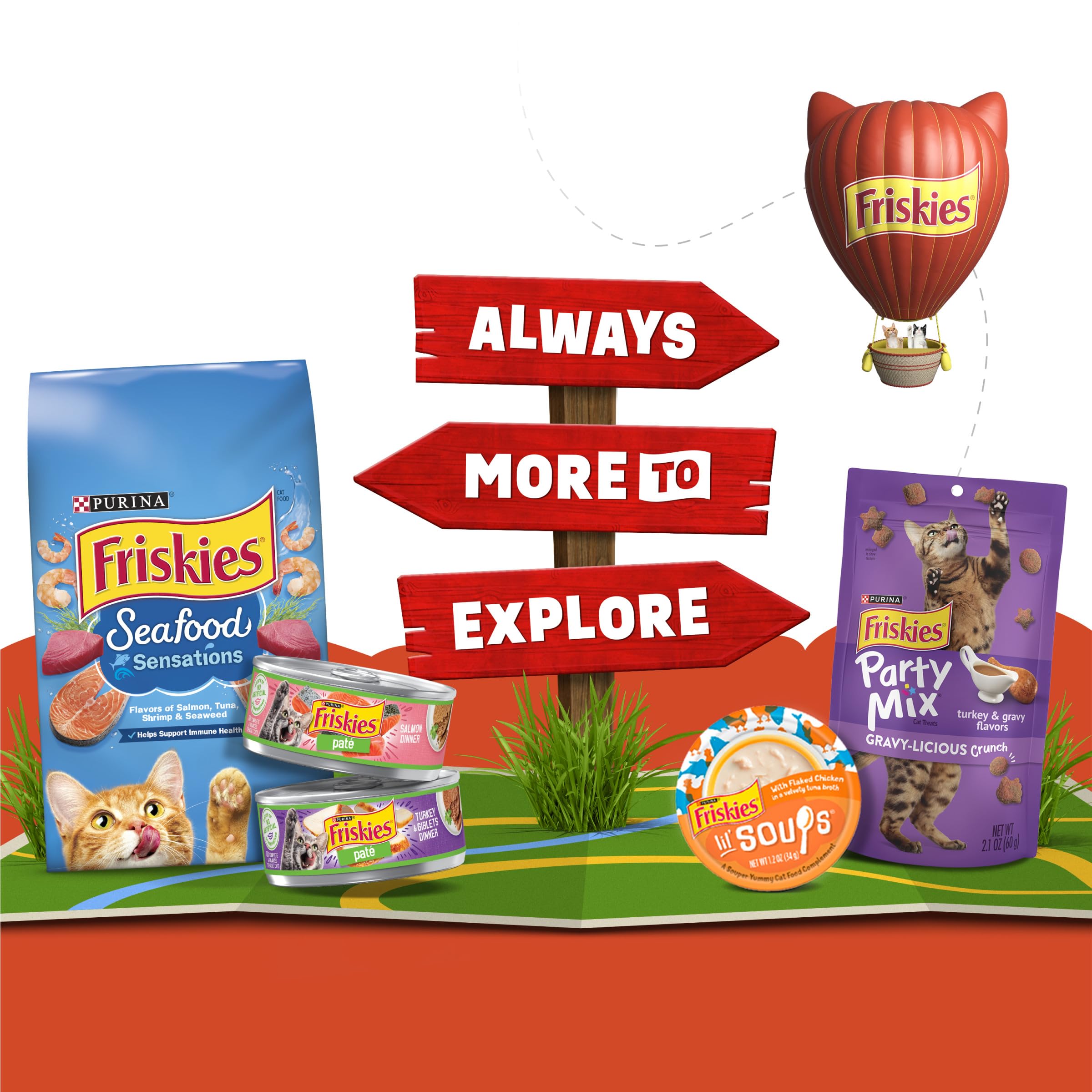 Gato disfrutando Friskies Lil' Gravies, reacción positiva y sabor