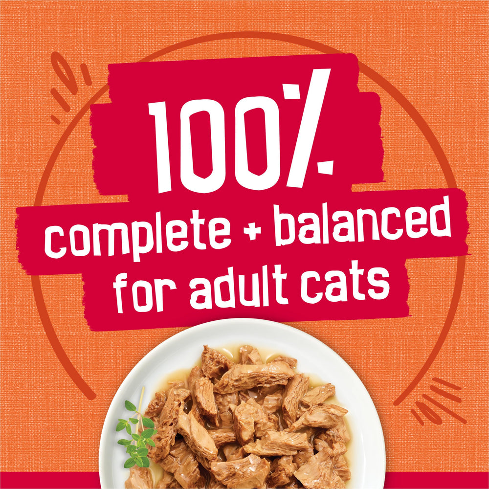 Friskies comparación de tamaño de lata para planificación de raciones