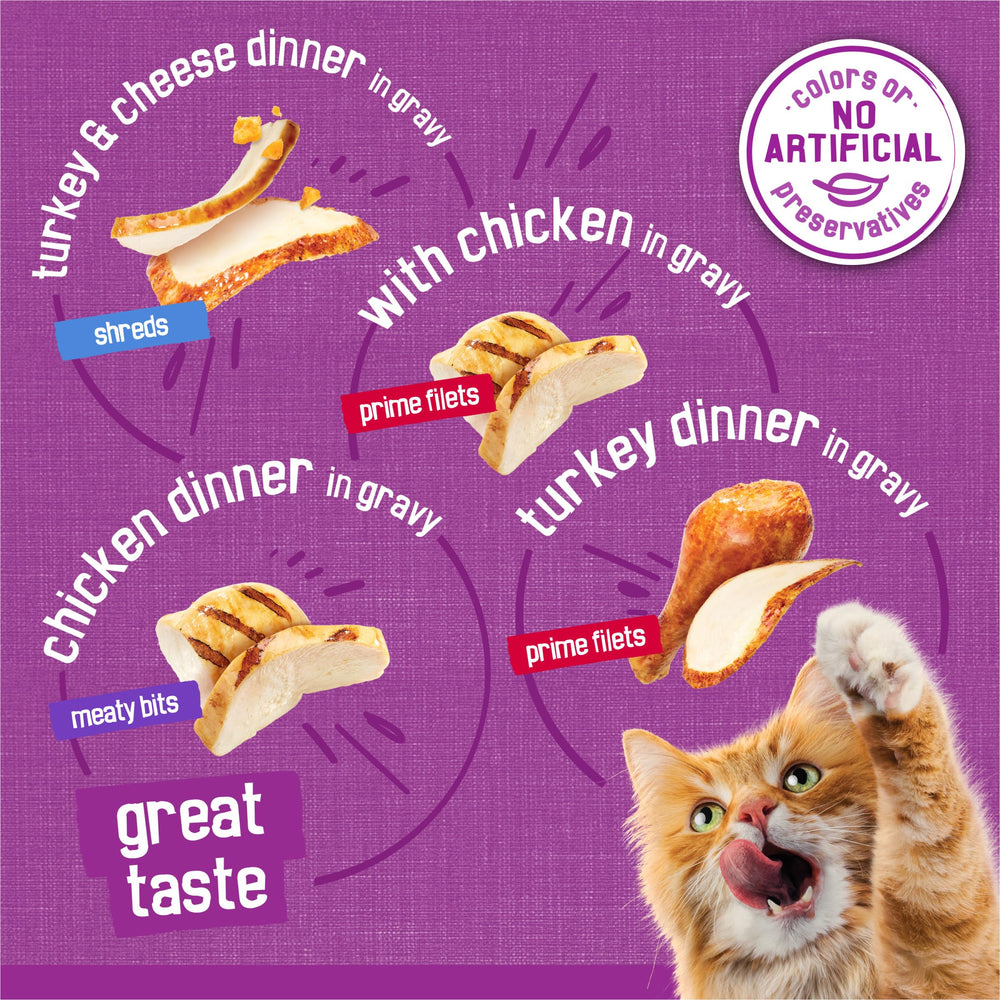 Friskies Purina trozos carnosos visibles como bocado sustancioso