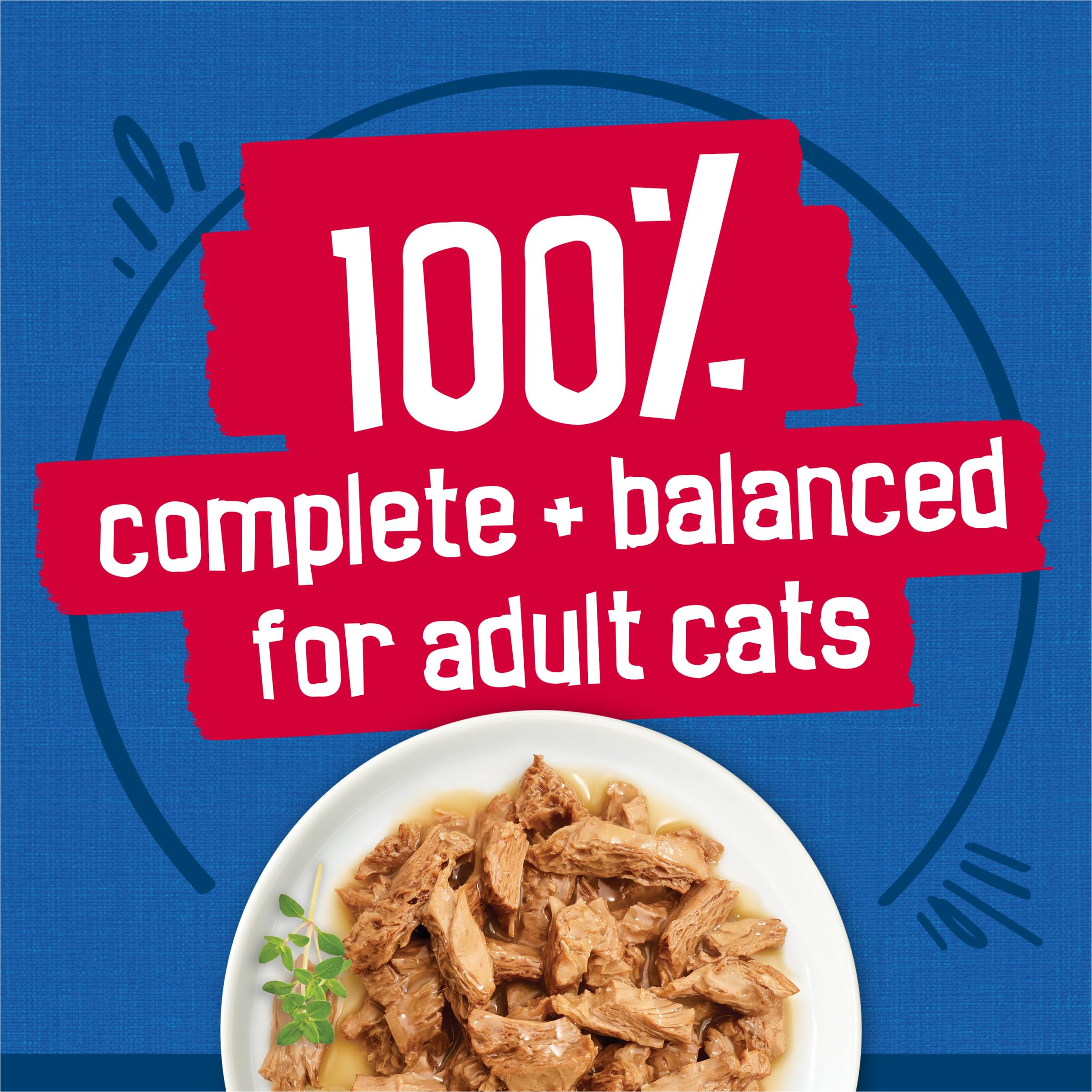 Friskies 24 latas apiladas mostrando variedad de sabores